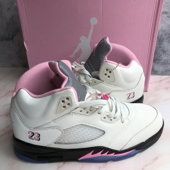Jordan 5 Medium Soft Pink 8 women - Picture 6 of 7
